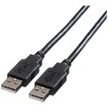 Roline USB-Kabel  USB 2.0 USB-A Stecker 0.80 m Schwarz Geschirmt 11.02.8908