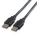 USB 2.0 Kabel, Typ A-A, schwarz, 0,8 m, Datentransferraten bis zu 480Mbits/s