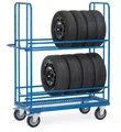 Fetra 4596 Reifenwagen Stahl pulverbeschichtet Traglast (max.): 400kg Bereifung=Vollgummi