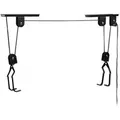 Relaxdays Fahrradlift Eisen Kunststoff Schwarz Mit Seilzug 7,5 cm x 25 cm x 9 cm