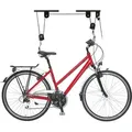 Relaxdays Fahrradlift, Bis 30 Kg, Max. Deckenhöhe 4 M, Fahrrad Deckenhalterung Mit Flaschenzug, Garage, Keller, Schwarz