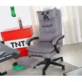 roba Minecraft Gaming-Stuhl - 80,5x70,5x116cm - schwarz - Polyester / Schaumstoff / Kunststoff