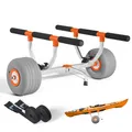 VEVOR Kajakwagen 158kg Kanuwagen Bootswagen aufblasbare PU-Reifen 81x99x57cm