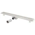 MCW Duschrinne D94b Bodenablauf Abflussrinne Duschablauf Edelstahl Siphon 50-120cm 110cm