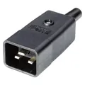 Kaiser 765/sw/C Kaltgeräte-Steckverbinder 765 Stecker, gerade Gesamtpolzahl: 2 + (765/sw/C)