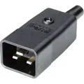 Martin Kaiser 765/sw/c Kaltgeräte-steckverbinder 765 Stecker, Gerade Gesamtpolzahl: 2 + Pe 16 A Schw