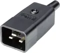 Kaiser Martin 765/sw/C Kaltgeräte-Steckverbinder 765 Stecker, gerade Gesamtpolzahl: 2 + PE 16A Schwarz 1St.