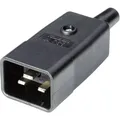 Martin Kaiser 765/sw/C Kaltgeräte-Steckverbinder 765 Stecker, gerade Gesamtpo...