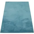 Paco Home Kurzflorteppich, Türkis, Textil, Rechteckig, 240x340 cm, strapazierfähig, für Fußbodenheizung geeignet, Teppiche & Böden, Teppiche