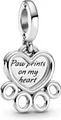 Pandora Kettenanhänger Pandora Herzen & Pfotenabdruck Charm-Anhänger 799360C00 Anhänger