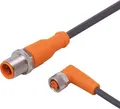 Ifm Electronic EVC230 Verbindungsleitung Stecker, gerade, Buchse, gewinkelt 0.3m Polzahl Sensoren: 3