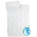 sei Design Kinder Bettdecken Set, Baby Bettdecke und Kissen 40x60 100x135 cm, Baby Bettset passt für Baby Bettwäsche 100 x 135, für Allergiker empfohlen Öko-Tex, Kinderkissen + Steppdecke