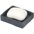 Wenko Seifenschale Slate Rock, aus Kunststein, anthrazit, 11,2 x 9,4 cm