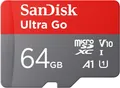 SanDisk Ultra Go microSDXC 64GB 150MB/s A1 U1 Class10 Speicherkarte Adapter