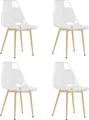 vidaXL Esszimmerstühle 4 Stk. Transparent PET