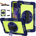 Für Samsung Galaxy Tab A8 2021 X205 X200 360 Grad Grün Tablet Tasche Hülle Etuis