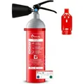 FireLoq 2kg Co2,eichter nicht magnetischer Alu Behälter 34B mit Prüfnachweis