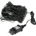ECD Germany LED Lichternetz 160 Warmweiße LEDs 2x1m Weihnachten IP44 Wasserdicht