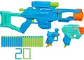 Hasbro F6146 NERF Elite 2.0 Tactical 3-Blaster Pack Operator BD-2 Trio TD-3 Set