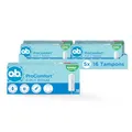 o.b. ProComfort super plus 4-in-1 Schutz Tampons (5 x 16 Stk) Mit Extra Sanfter Spitze für Einfaches Einführen und Bis Zu 100% Auslaufschutz Ideal Für Sport und Alltag