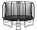 Salta First Class - Trampolin mit Sicherheitsnetz und Leiter - Rund - ⌀ 251/305/366/427/487 cm - Schwarz/Grün (Schwarz, 305)