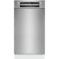 Bosch Serie 4, Unterbau-Geschirrspüler, 45 cm, Gebürsteter Stahl, SPU4HMS10E