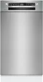 Bosch SPU4HMS10E, Serie 4, Smarter Unterbau-Geschirrspüler 45 cm, Besteckschublade, Extra Trocknen, SpeedPerfect Plus, hygienische Reinigung, Programmassistent, höhenverstellbarer Oberkorb, Edelstahl