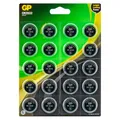GP Knopfzellen CR2032 Lithium 3,0 V, 20 St.