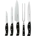 RÖSLE Messer-Set PURA inkl. Tranchiergabel 5-tlg. - Silber