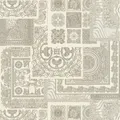 Profhome 370485-GU Barock Tapete Design schimmernd silber grau weiß 7,035 m2