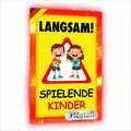 SachverständigenZubehör® Achtung Kinder Sicherheit Schild XXL aus Metall 3 mm...