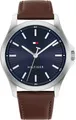 Tommy Hilfiger 1710669 Herren Uhr Herrenuhr Edelstahl Brown Leder Braun Neu