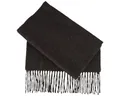 Breiter Wollschal, Weich/Cashmere100%/Fransenschal Uni-Farbe