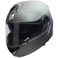 RÖMER HELME Motorradhelm RO20056 - Klapphelm mit integriertem Sonnenvisier -Titanium schwarz S