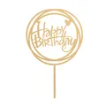 Cake Topper Torten Deko Happy Birthday | Dekora, 15 cm, bunt, Modell-Nr. 12345