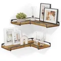 Mid.you Eckregal, Schwarz, Dunkelbraun, Metall, Holzwerkstoff, 40x4x29 cm, stehend, Wohnzimmer, Regale, Eckregale