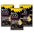 Garnier Olia Dauerhafte Haarfarbe 5.0 Samtbraun, ohne Ammoniak, permanente Coloration, bis zu 100% Grauabdeckung, langanhaltende Farbe bis zu 8 Wochen, intensiver Glanz, 3 x 1 Stück