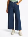 Weite Jeans "WIDE LEG HW LOU", mit Logo-Badge, mit Nieten, mit Bügelfalten, Gr. 25 - Länge 32, Ace Länge 32