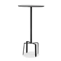 Loberon Tischchen Fermont, zum in die Erde stecken, klassisches Design, Gartenmöbel, Outdoor, Beistelltisch, Gartentisch, Eisen, schwarz