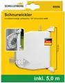SCHELLENBERG Aufputz-Gurtwickler Rollladen-Schnurrwickler aufklappbar zum aufschrauben, 180° schwenkbar, inkl. Schnur, 5 m