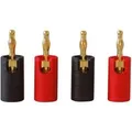 Dynavox Bananenstecker Kunststoff Vergoldet 4 Stück