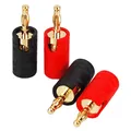 Dynavox Bananenstecker Set 4 Stück Bananen Stecker Bananas vergoldet HiFi