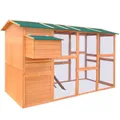 vidaXL Hühnerstall Holz 295x163x170 cm