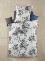 Optidream Bettwäsche Set Mikrofaser 135x200 Polyester Elvira weiss grau, Mikrofaser, 2 teilig, Geschenk Idee Frauen Männer neue Wohnung Hochzeit Frühjahr sale