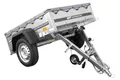 Kleinanhänger für Pkw Garden Trailer 150 Kipp 150x106 cm 750 kg [mit Flachplane, Planenträgern, Stützrad]