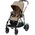 cybex Gold Kinderwagen Egazelle S, Metall, Kunststoff, 66x100x94.5-107.5 cm, Feststellbremse, Fußstütze abklappbar, Federung, kugelgelagerte Räder, Doppelbremse, für Babyschale geeignet, Elektromotor, Griff in Lederoptik, Transportsicherung, Sitz umsetzbar, erweiterbar Geschwister, Reflektorstreifen, abnehmbarer Schutzbügel, Baby on Tour, Kinderwagen, Kombikinderwagen