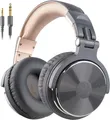 OneOdio Over Ear Kopfhörer mit Kabel 50mm Treiber Studio DJ Monitor Grau Gold
