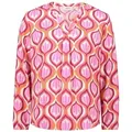 Cartoon Langarmbluse Bluse Kurz 1/1 Arm Orange/Rosé 38 EU