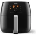Philips Airfryer XXL Premium Heißluftfriteuse, 1.4 kg, LCD Display, Warmhaltefunktion, Schwarz (HD9762/90) - Schwarz