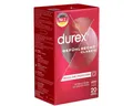 durex Kondome Gefühlsecht Classic Packung mit, 20 St., Transparent-Kondome, hauchzarte Markenkondome mit Easy-On™-Passform